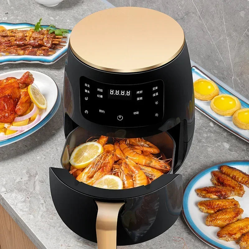 Compact 6L Air Fryer with Touch Screen — Multi-Function Home Oven
