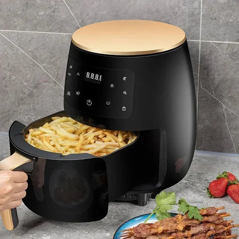 Compact 6L Air Fryer with Touch Screen — Multi-Function Home Oven